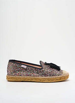 Espadrilles bout rond talon plat jusqu'à 3cm noir SPARTUM femme