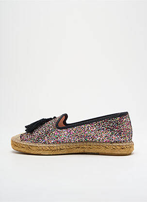 Espadrilles bout rond talon plat jusqu'à 3cm noir SPARTUM femme