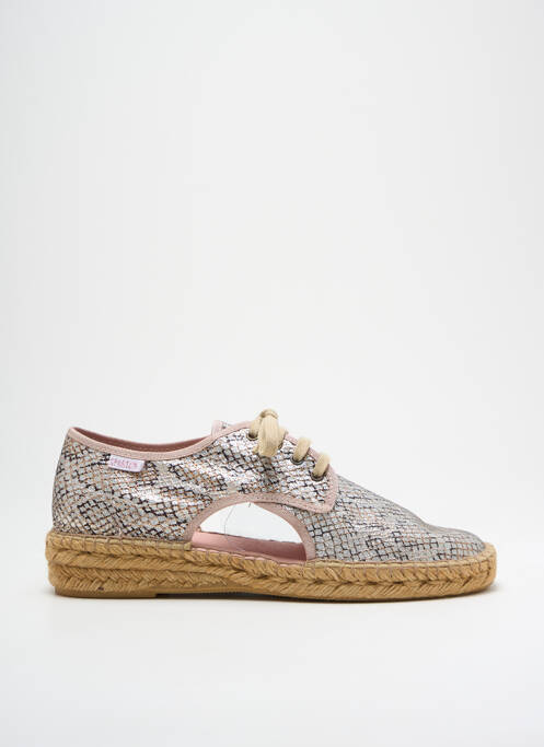 Espadrilles argent SPARTUM pour femme