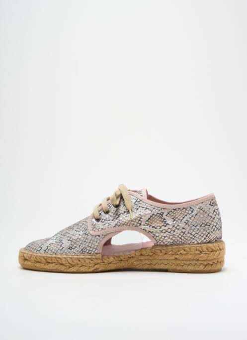 Espadrilles argent SPARTUM pour femme