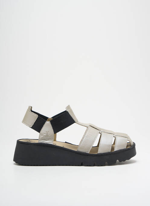 Sandales/Nu pieds argent FLY LONDON pour femme