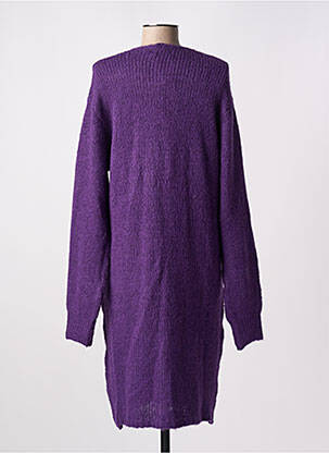 Gilet manches longues stretch violet GEISHA femme