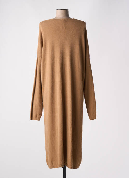 Gilet manches longues marron GEISHA pour femme