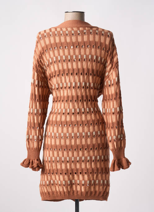 Gilet manches longues orange NEKANE pour femme