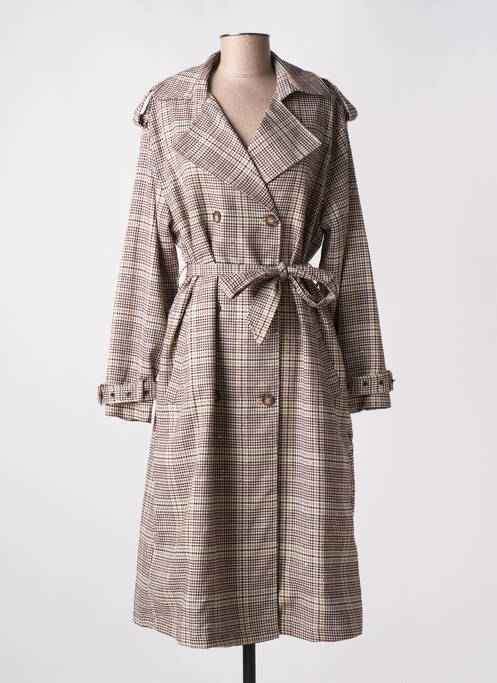 Manteau long marron NEKANE pour femme