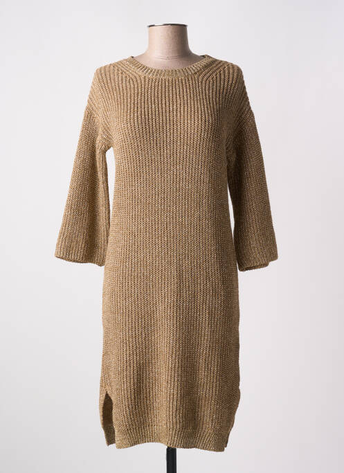 Robe mi-longue or GEISHA pour femme
