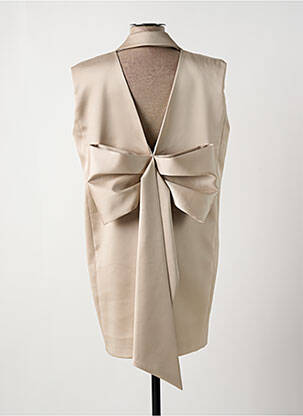 Robe courte sans manche sans manche beige IMPERIAL femme
