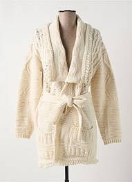 Gilet manches longues stretch beige MAISON HAUSSMANN femme