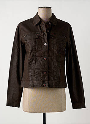Veste casual poches marron GEISHA femme