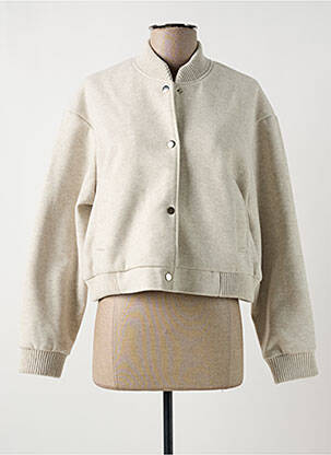 Blouson fermeture pressionnée gris GEISHA femme