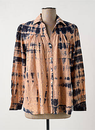 Chemisier tissage crêpe manches longues rose MAISON HOTEL femme