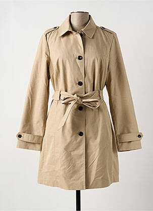 Trench tissage popeline sans capuche beige STREET ONE femme
