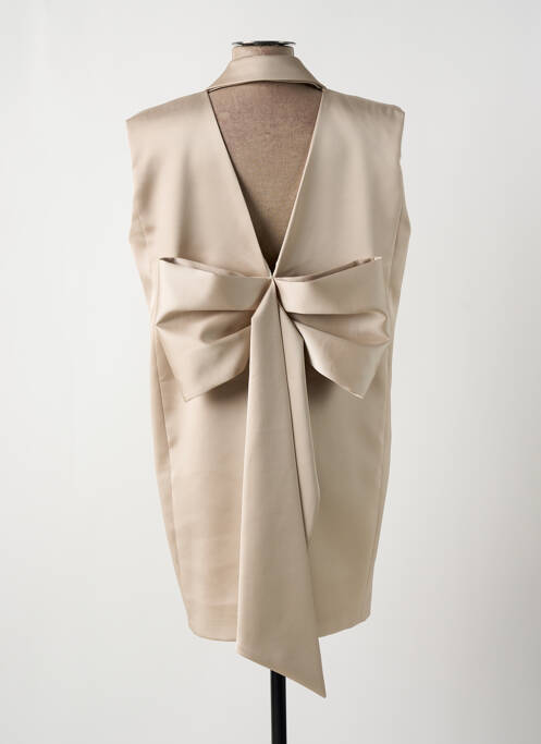 Robe courte sans manche sans manche beige IMPERIAL femme