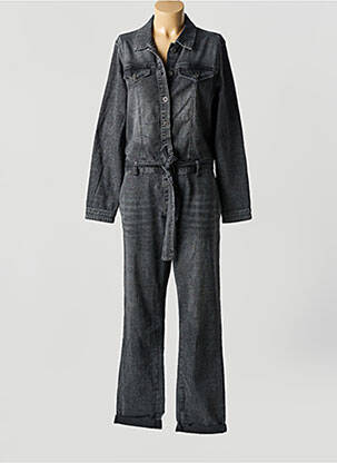 Combi-pantalon poches manches longues gris GEISHA femme