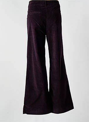 Pantalon flare stretch taille haute violet MAISON HOTEL femme