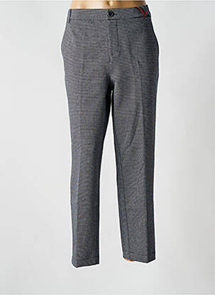 Pantalon chino fermeture zippée sous rabat boutonné taille normale bleu STREET ONE femme