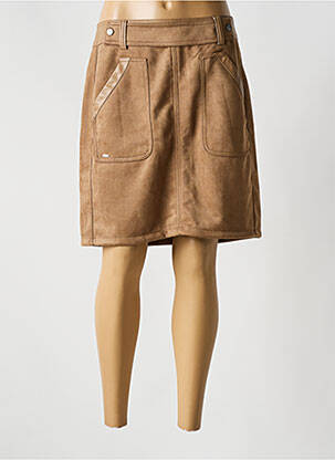 Jupe courte poches marron STREET ONE femme