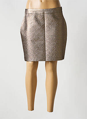 Jupe courte taille à pinces or GEISHA femme