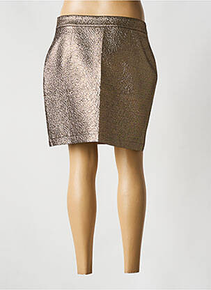 Jupe courte taille à pinces or GEISHA femme