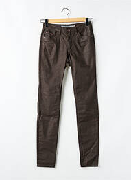 Jeans skinny taille normale taille normale marron GEISHA femme