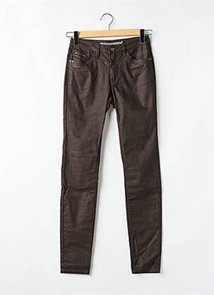 Jeans skinny taille normale taille normale marron GEISHA femme
