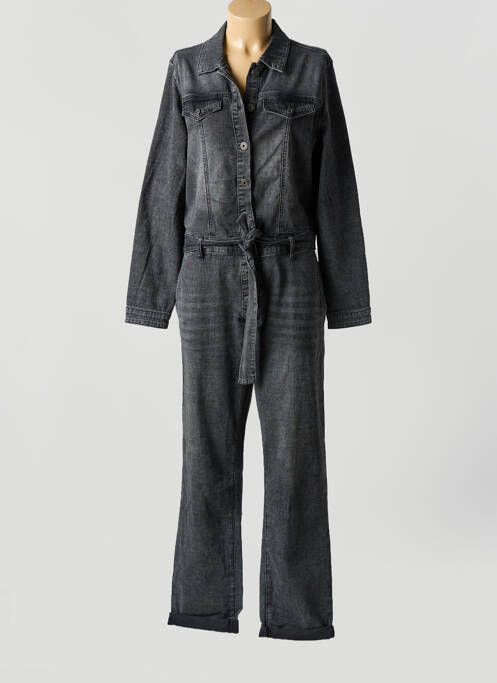 Combi-pantalon poches manches longues gris GEISHA femme