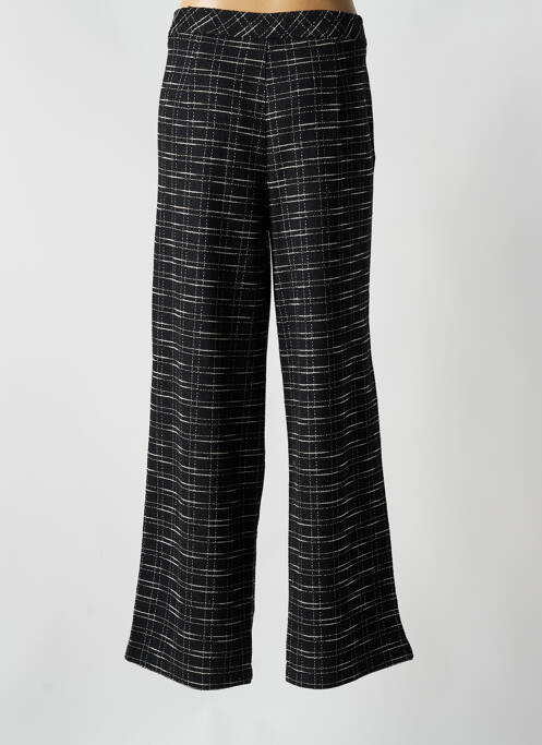 Pantalon large fermeture zippée sous rabat boutonné taille haute noir STREET ONE femme