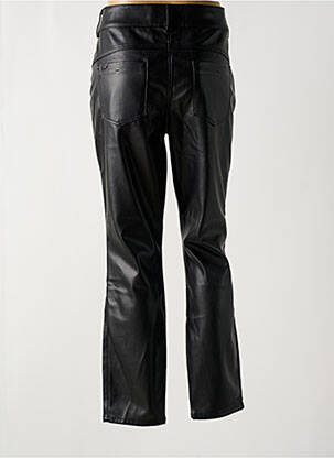 Pantalon droit fermeture zippée sous rabat boutonné noir STREET ONE femme