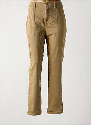 Pantalon cargo coupe droite beige STREET ONE femme
