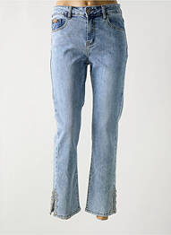 Jeans coupe slim poches bleu NEKANE femme