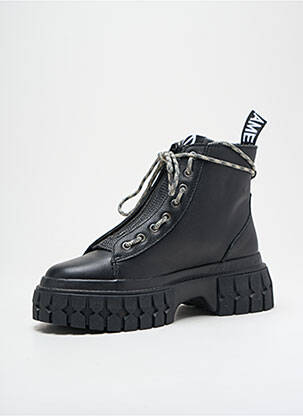Bottines/boots matière lisse talon de 4 à 6cm noir NO NAME femme