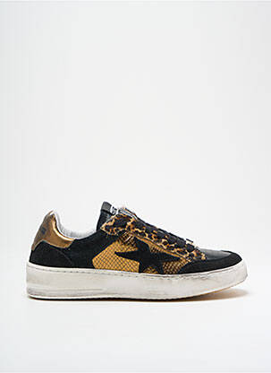 Baskets bout rond talon de 4 à 6cm noir MELINE femme