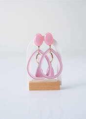 Boucles d’oreilles rose FRANCINE BRAMLI pour femme seconde vue