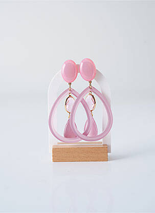 Boucles d’oreilles rose FRANCINE BRAMLI pour femme