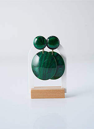 Boucles d’oreilles vert FRANCINE BRAMLI pour femme