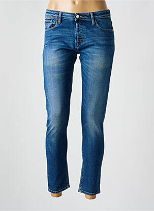 Jeans boyfriend stretch taille normale bleu EDWIN femme