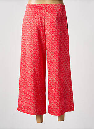 Pantalon 7/8 taille à pinces taille normale rouge #127344 femme