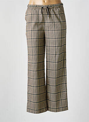 Pantalon large taille normale taille normale beige MINIMUM femme