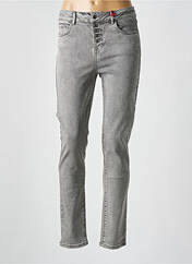 Jeans coupe slim gris I.CODE (By IKKS) pour femme seconde vue