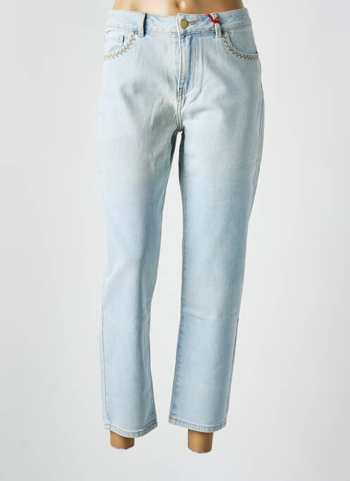 Jeans coupe droite bleu I.CODE (By IKKS) pour femme