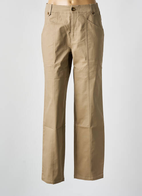 Pantalon chino marron MINIMUM pour femme