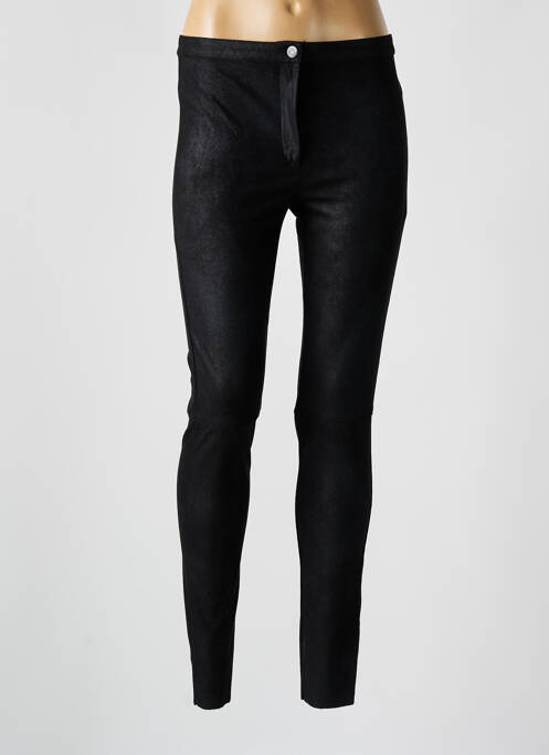 Pantalon slim noir MINIMUM pour femme