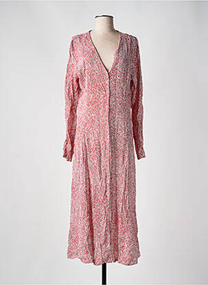 Robe longue manches longues manches longues rouge MINIMUM femme
