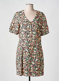 Robe courte manches courtes manches courtes noir I.CODE (By IKKS) femme