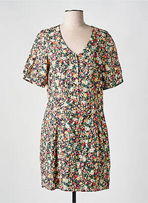 Robe courte manches courtes manches courtes noir I.CODE (By IKKS) femme