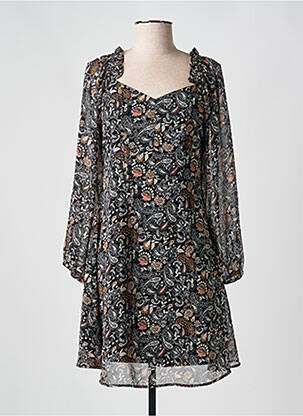 Robe courte manches longues manches longues noir I.CODE (By IKKS) femme