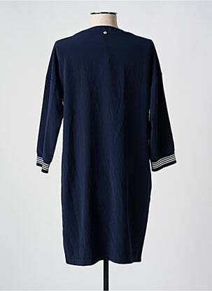 Robe courte manches 3/4 manches 3/4 bleu I.CODE (By IKKS) femme