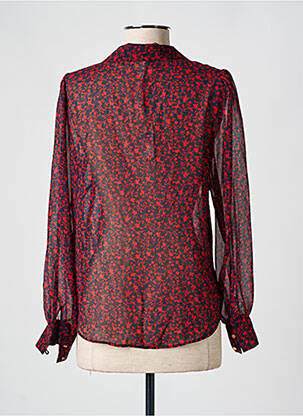 Chemisier imprimé fleurs manches longues bleu I.CODE (By IKKS) femme