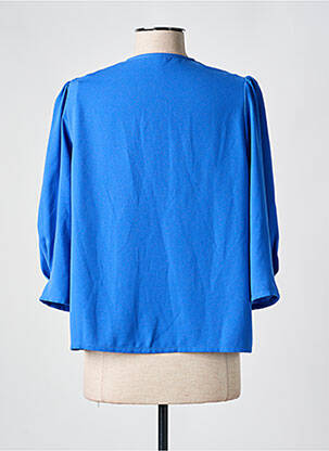 Blouse légère et transparente manches 3/4 bleu I.CODE (By IKKS) femme
