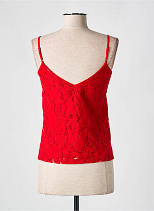 Top manches bretelles ajustables fines bretelles rouge MINIMUM femme